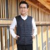  Autumn And Winter Leisure Down Cotton Vest Male Thickening Men's Cotton Vest Male