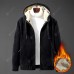 Men Cashmere Coat Cardigan Sweater Loose-fitting Thick Velvet Jacket Warm Coat