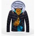 Men's Hooded Casual Cotton Jacket Thick Leisure Cotton Coat
