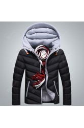 Men's Hooded Casual Cotton Jacket Thick Leisure Cotton Coat