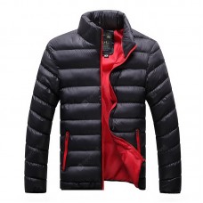 Men's Winter Coat Thick Warm Hooded Jacket Student Big Yards Padded Bread Served Cold