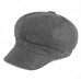 Autumn And Winter Women's Wool Hat  Fashion Solid Color Duck Tongue Octacha Cap Men's Painter Hat Universal Tide