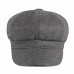 Autumn And Winter Women's Wool Hat  Fashion Solid Color Duck Tongue Octacha Cap Men's Painter Hat Universal Tide