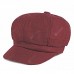 Autumn And Winter Women's Wool Hat  Fashion Solid Color Duck Tongue Octacha Cap Men's Painter Hat Universal Tide