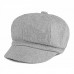 Autumn And Winter Women's Wool Hat  Fashion Solid Color Duck Tongue Octacha Cap Men's Painter Hat Universal Tide