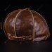 Haining Leather Cap Head Leather Berret Men's Eight Cap Winter Warm Octagon Hat Ear Hat