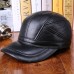 Haining Skin Hat Male Autumn And Winter Warm Cowhide Hat Outdoor Clamps Cotton Fence Leather Duck Cap