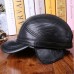 Haining Skin Hat Male Autumn And Winter Warm Cowhide Hat Outdoor Clamps Cotton Fence Leather Duck Cap