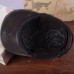 Leather Hat Autumn Winter Men's Leather Duck Cap Outdoor Leisure Warm Ears Baseball Cap