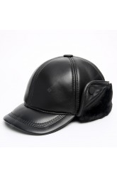 Skin Hat Sheep Leather Leather Winter Warm Ears Small Winter Hat Lei Feng Cap Old Hat Men's Cap