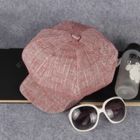 Spring And Summer, Autumn Hat Korean Version Of Ladies Cotton And Linen Hat Octagon Hats Breathable Comfortable Painting Hood Men's Tide