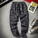 Autumn Casual Sports Pants Male Japanese Men Washing Camouflage Print Pantyhose