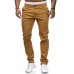 Casual Trousers Men's European and American Style Slim Solid Color Pants