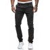 Casual Trousers Men's European and American Style Slim Solid Color Pants