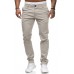 Casual Trousers Men's European and American Style Slim Solid Color Pants