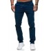 Casual Trousers Men's European and American Style Slim Solid Color Pants