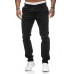 Casual Trousers Men's European and American Style Slim Solid Color Pants