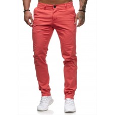 Casual Trousers Men's European and American Style Slim Solid Color Pants