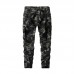 Fall Men's Casual Camouflage Pants Washed Cotton Pants Large Size Multi-pocket Overalls Male Sports