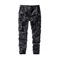 Fall Men's Casual Camouflage Pants Washed Cotton Pants Large Size Multi-pocket Overalls Male Sports
