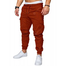 Men Casual Elastic Sports Trousers Large Size