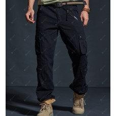 Men's Multi-pocket Casual Trousers Outdoor Workshout Loose Camouflage Pants Men's Long Military Pants
