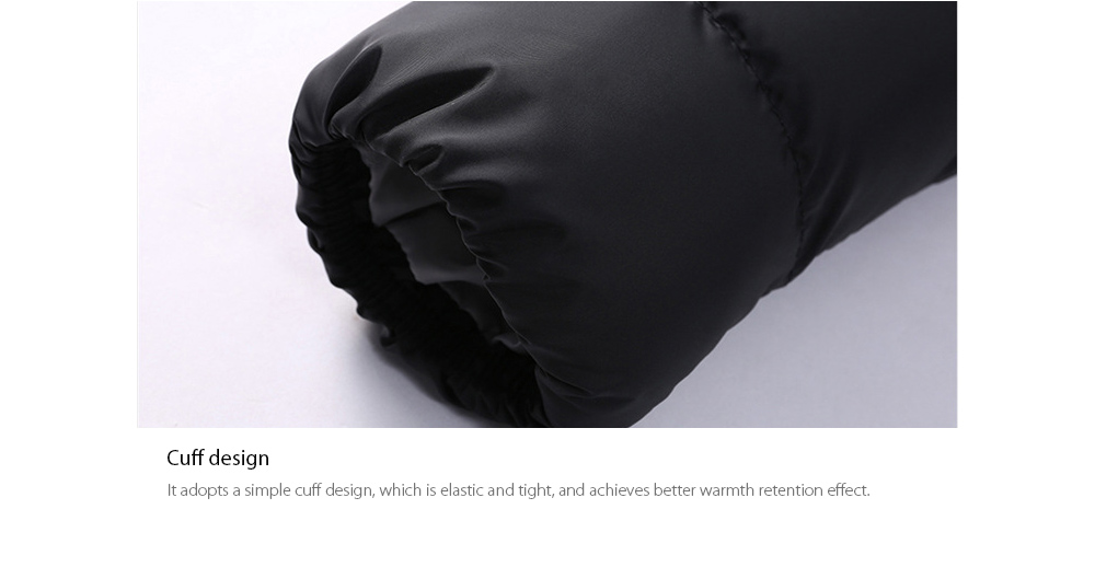 Men's Winter Padded Jacket Cuff design