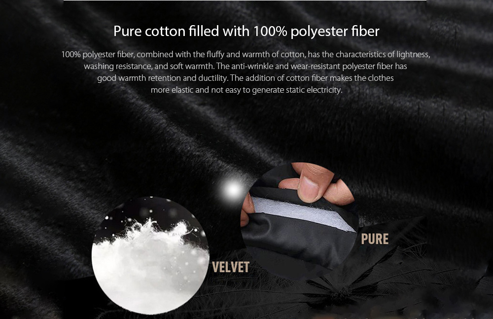 Pure cotton filled with 100% polyester fiber