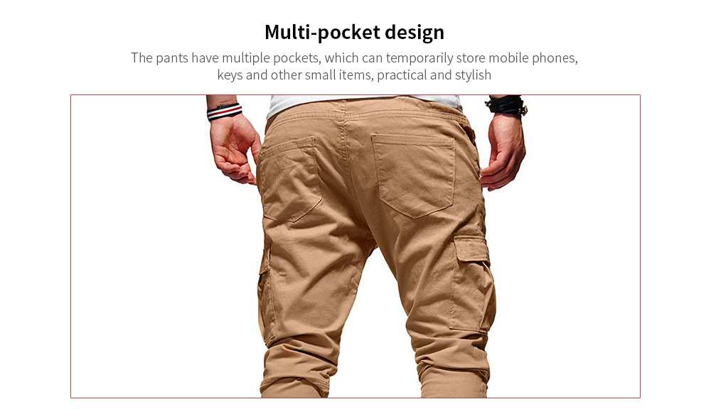 Men's Care Casual Beam Line Multi-pocket Tooling Pants - ArmyGreen XXL